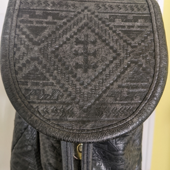 Leather mini back pack - Picture 2 of 5